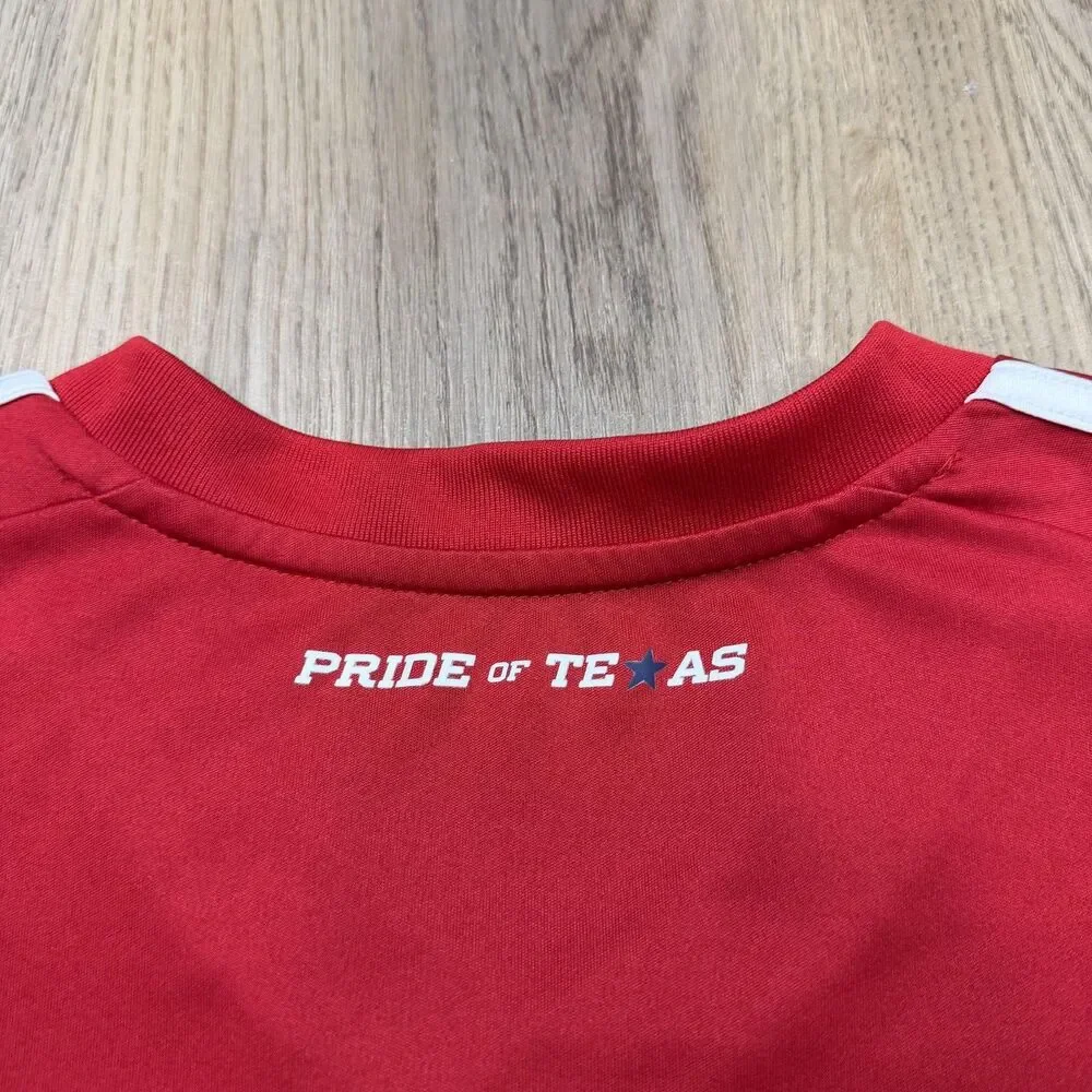 FC Dallas Jersey Mens XL Red MLS Soccer Adidas Climalite Advocare Sponsor